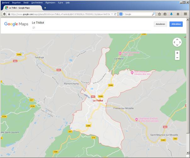 Map of Le Thillot (show larger)