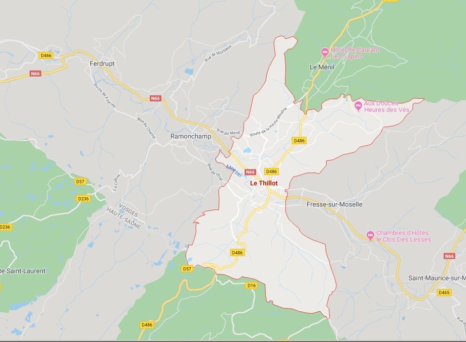 Map of Le Thillot
